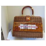 Vintage Purse w lucite accents handle