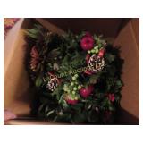 many assorted artificial greens wreaths