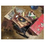 wood reindeer records rollerskate case misc