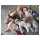 vintage plush dolls