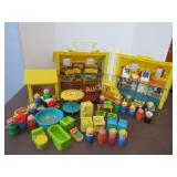 Vintage Fisher Price House complete w extras