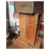 2 explosive wood crates & cardboard boxes