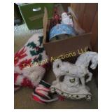 ceramic horse hooked tree skirt misc Christmas