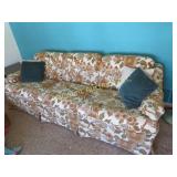 vintage Flexsteel  floral sofa couch davenport