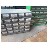 2 parts bins w contents nuts bolts