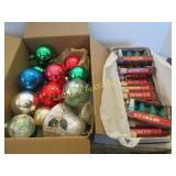 assorted C-7 bulbs glass ball ornaments