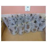 silver leaf pattern glasses