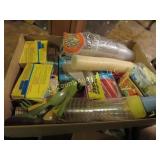 cups storage bags sponges dixie cups misc