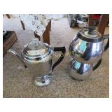 2 coffee perculators