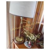 mid century table lamp christmas decor