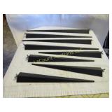 vintage starburst clock spikes arms metal