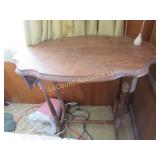 small wood accent table