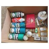 assorted Toiletries Shaving Creams Razor Blades