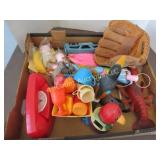 assorted toys phone baseball glove lobster L@@K