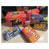 laundry supplies detergent softener sheets