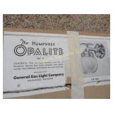 Vintage The Humphrey Opalite Gas Light Sconce
