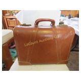 vintage leather suitcase