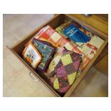 drawer of hotpads cook books