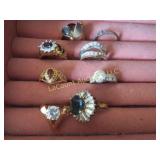 assorted rings costume