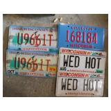 assorted license plate