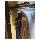 2 fur coats one stole