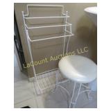 towel rack & bathroom vanity stool