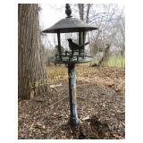 metal garden decor bird feeder