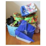 assorted shopping travel bags many