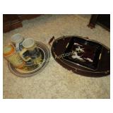 beer steins platter serving platters