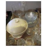 pedestal parfait bowl glassware potato roaster