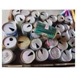 assorted vintage beer cans