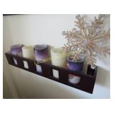 wall candle holder snowflake