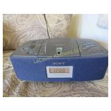 sony clock radio CD player