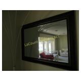large framed mirror