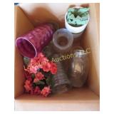 assorted vases