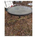 glass top patio table