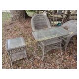 patio set 2 chairs dining table and side table