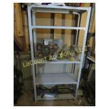 metal shelving unit only