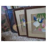 assorted framed prints art pieces L@@K
