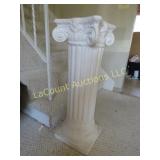 plaster pillar plant stand