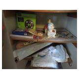 bottom 2 shelves umbrella light planter comic