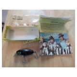 vintage Fred Arbogast Hula Dancer fishing lure box