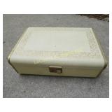 vintage Farrington jewel case jewelry box w key