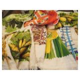 vintage kitchen dish towels crochet holders