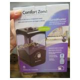 comfort zone portable ultrasonic humidifier