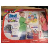 crazart 3 in 1 artists easel chalkboard