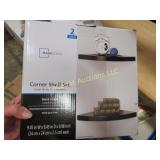 black corner shelf set new in box