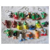 20 Brainrot character keychains rubbery