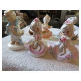 5 Birthday Angels Mondays child  4 Lefton Girls