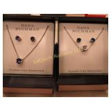 2 Dana Buchman Swarovski crystal jewelry sets